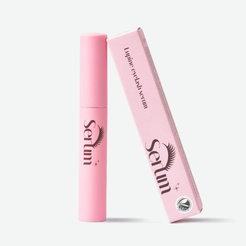 Lupine Eyelash Serum Lash Growth Serum Conditioner Vegan Certified Hypoallergenic Korean Beauty for Longer Fuller Lashes Eyebrows - Image 1