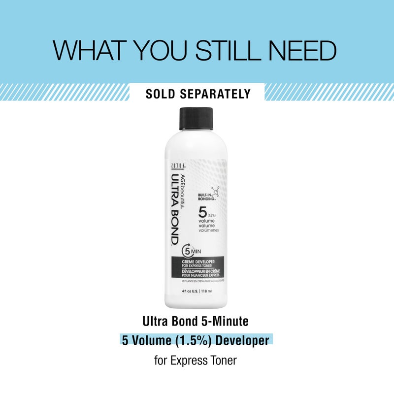 AGE beautiful 5-Minute Express Hair Toner with Ultra Bond Building | Strengthens, Protects & Nourishes | Ammonia Free | For Added Shine & Custom Shades | Icy Shine Gloss | 2 Fl Oz (Pack of 1) - Image 5