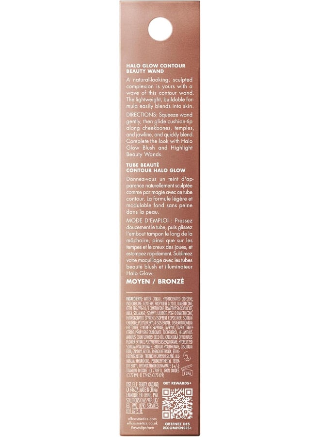 E.L.F. Halo Glow Wand Contour 10Ml - Medium Tan