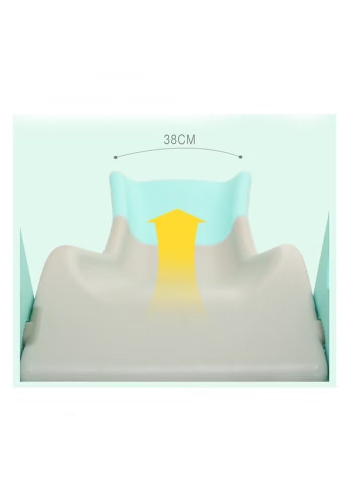 فول جوي مجموعة زحليقة وأرجوحة للأطفال مع حلقة كرة سلة، لعبة 3 في 1 للأطفال للعب منزلق متسلق داخلي وخارجي، مرجيحة وسلم تسلق و حلقة كرة سلة - Image 4