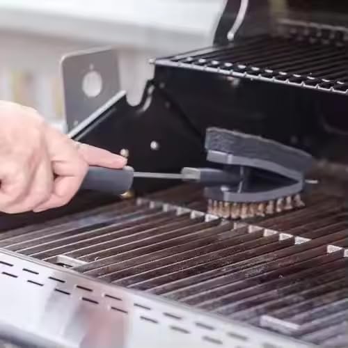 KRESHU 14.5Inch Barbecue BBQ Grill Cleaning Brush Two-Sided Stainless Steel Scraper | Extra Strong Cleaner Accessories for/Smoker/Gas/Charcoal (3IN1 Brush-Big) - Image 5