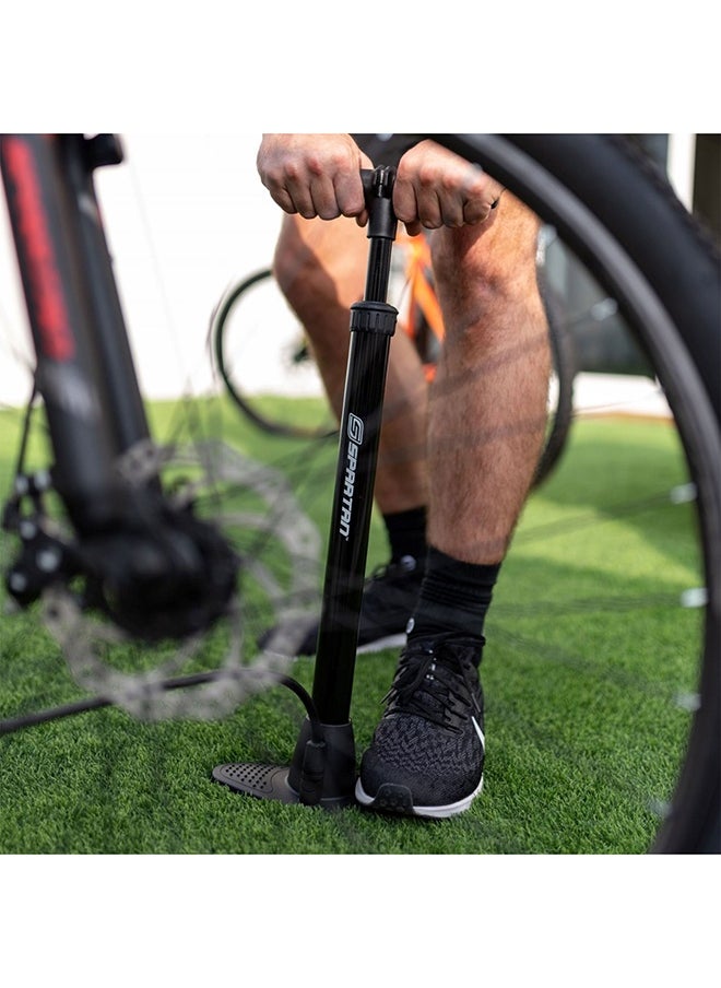 Spartan Spartan Bicycle Pump - 120 PSI, Presta & Schrader Valve Compatible  - Image 2