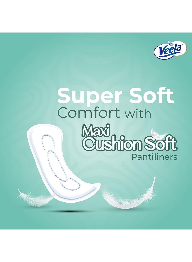 Veela Cushion Soft Pantiliners - Ultra-Soft, Breathable, Leak-Proof Daily Feminine Hygiene Protection and Everyday Freshness (Long, 50, count) Value Pack - Image 4