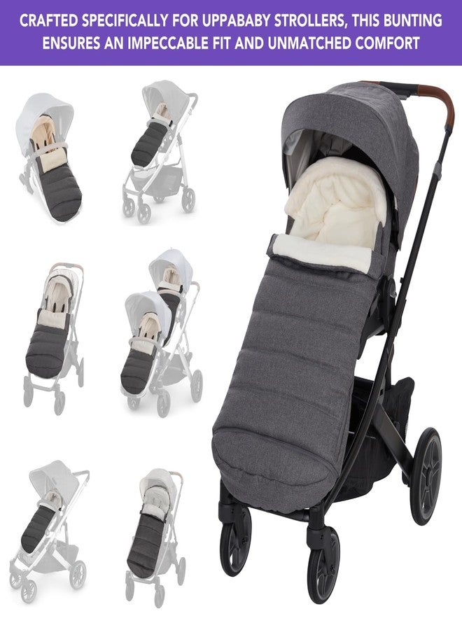 حقيبة نوم للأطفال من طراز UPPAbaby Vista، V2، V3، Cruz، V2، V3 RumbleSeat، V2، V3 Ridge، Minu، غطاء دافئ وناعم للغاية ومقاوم للماء، غطاء شتوي قابل للتمديد، كيس نوم - Image 2