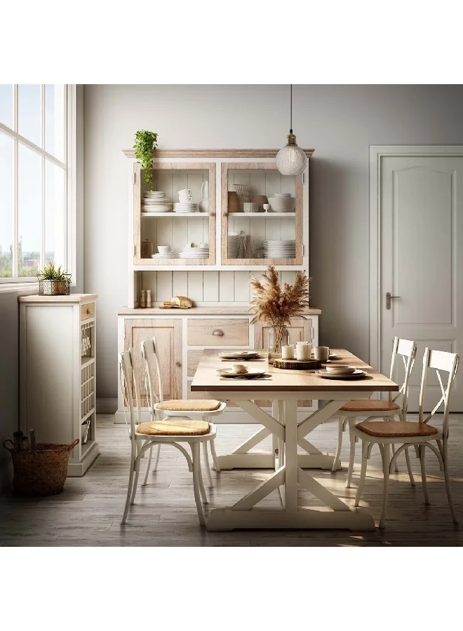 اتموسفيرا قطعتان سهلة الصيانة بمظهر واقعي لنبات الصبار الاصطناعي مع سلة متعدد الألوان وبمقاس 23 سم 110374