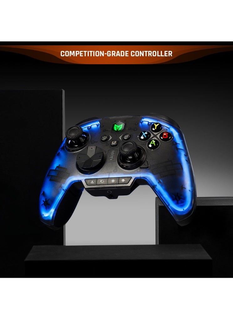 Classic Wireless Gamepad Rainbow 2 Pro Elite Gaming Controller the Game Changer of FPS Hall Trigger Joystick 1000mAh Battery 1000Hz Polling Rate 6-Axis Gyroscope 2.4G Bluetooth Wired Connected for Switch PC Android iOS