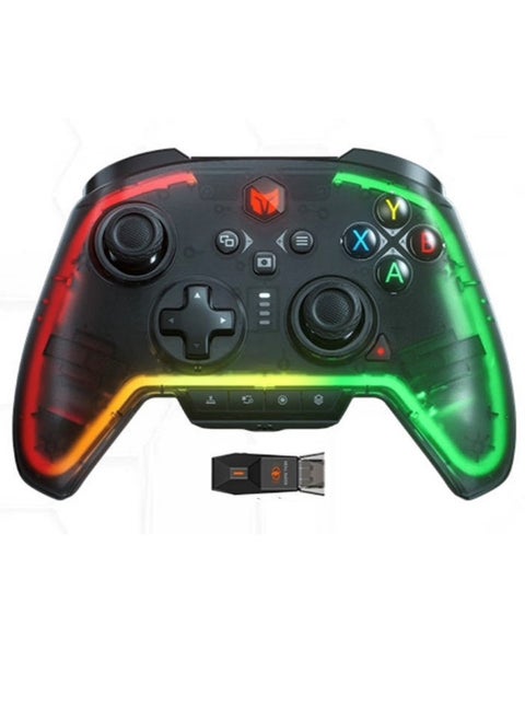Classic Wireless Gamepad Rainbow 2 Pro Elite Gaming Controller the Game Changer of FPS Hall Trigger Joystick 1000mAh Battery 1000Hz Polling Rate 6-Axis Gyroscope 2.4G Bluetooth Wired Connected for Switch PC Android iOS