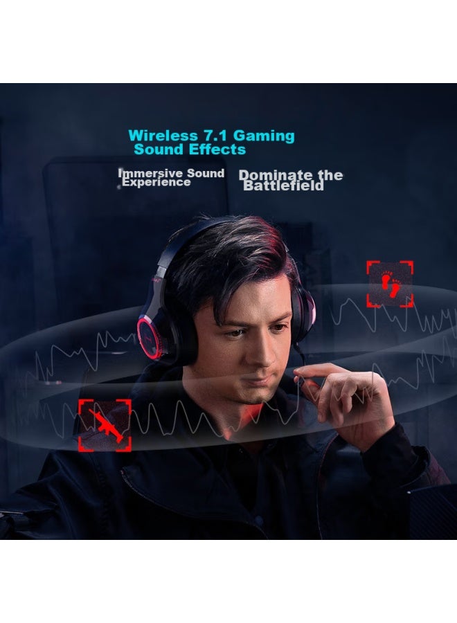 EDIFIER Edifier Hecate G4spro 2.4g Bluetooth Wireless 7.1 Gaming Headset, Over-ear, Dual-mode, For Computer Gaming And Pubg, Headphones And Microphone, Black  - Image 2