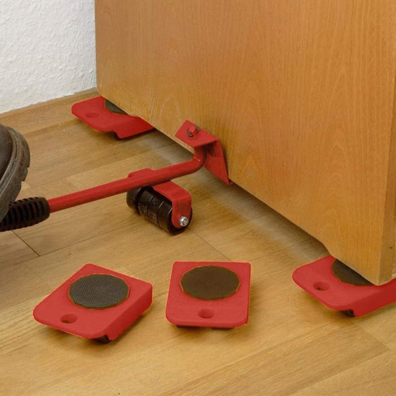 RONFILD Furniture Movers Slider 4 Pcs Furniture Lifter Mover Tool Set 360 Rotational Pads Heavy Duty Furniture Lifter and Mover Lifting Tool - Image 4