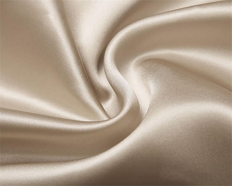 Filloxy Solid Plain Silky Shine Satin Fabric Material For Fashion Design Stitching Multiple Use Includes Dress, Pillow Cover, Designer Cloths, Home Decor Material - 44" Hight (CREAME, 1 Meter) - Image 5
