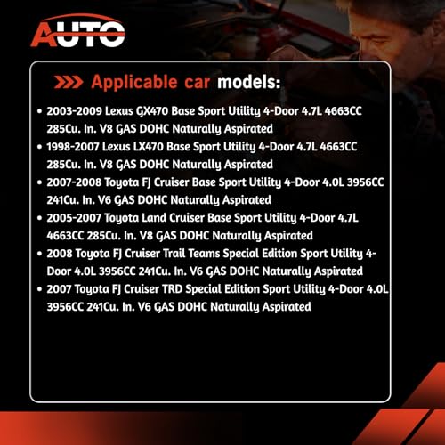 AUTO OCCASION Oxygen O2 Sensor Upstream Compatible with 2007-2008 Toyota FJ Cruiser 4.0L 2004-2009 Runner 4.0L 4.7L 2005-2007 Land Cruiser 4.7L Lexus GX470 LX470 Replace 89467-71020 - Image 3