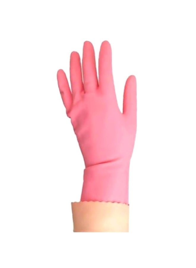 فيليدا قفازات لاتكس شديدة الحساسية مقاومة للمياه للاستخدام مرة واحدة وردي كبير 3.6 x 17.8 x 13.6 سم VG03 - Image 2