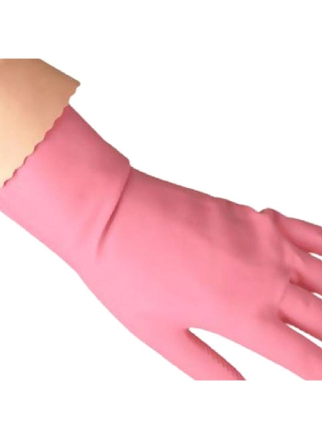 فيليدا قفازات لاتكس شديدة الحساسية مقاومة للمياه للاستخدام مرة واحدة وردي كبير 3.6 x 17.8 x 13.6 سم VG03 - Image 3