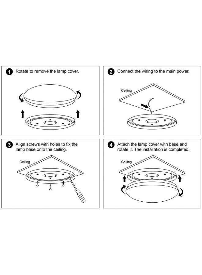 OSRAM Ledvance LEDValue Ceiling Gen4 20W/865 100-240V LED Luminaire, White - Image 5