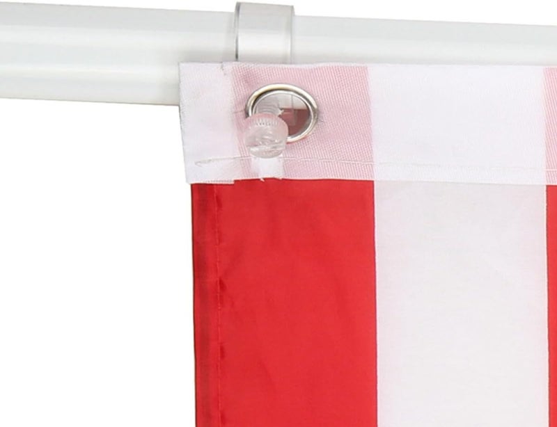 8pcs Flag Fixing Rings and Flag Pole Clips 1-inch Sturdy Mounting Buckles for Outdoor Flagpoles Patio Lawn Garden Accessories - Image 5