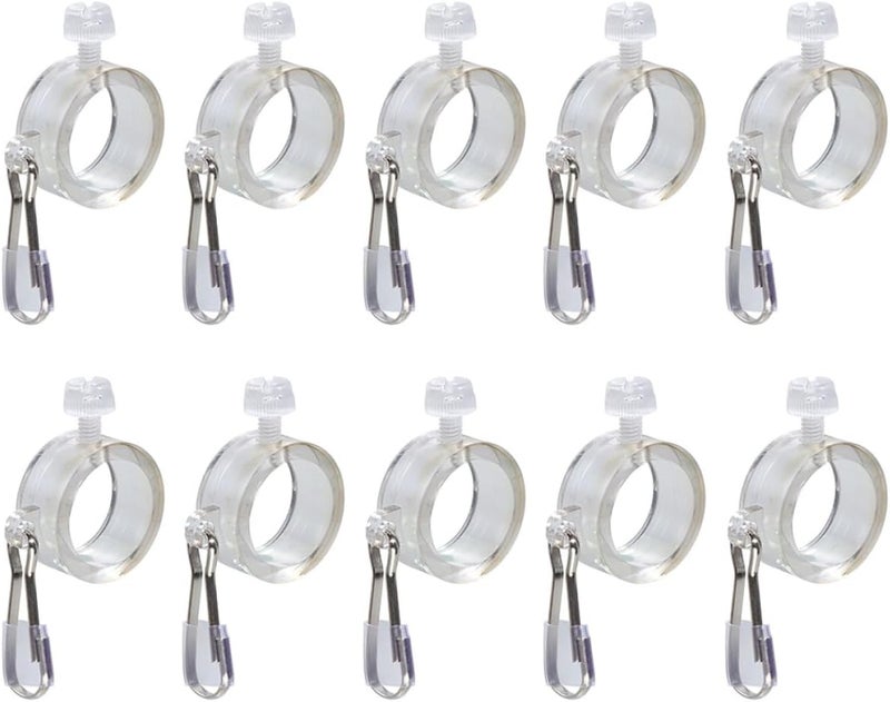 8pcs Flag Fixing Rings and Flag Pole Clips 1-inch Sturdy Mounting Buckles for Outdoor Flagpoles Patio Lawn Garden Accessories - Image 1