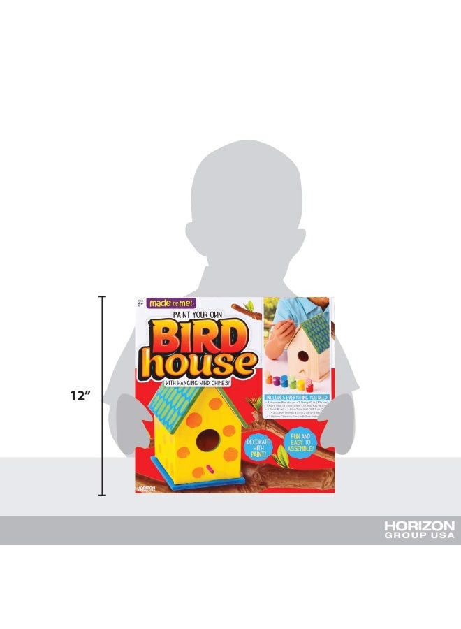 made by me Build And Paint Your Own Wooden Bird House  Diy Birdhouse Making Kit For Ages 5  6  7  8  9  Arts And Crafts Painting Kit For Kids  Great Spring And Summer Craft Activity  Fun Birthday Party Idea  - Image 5