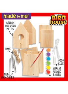 made by me Build And Paint Your Own Wooden Bird House  Diy Birdhouse Making Kit For Ages 5  6  7  8  9  Arts And Crafts Painting Kit For Kids  Great Spring And Summer Craft Activity  Fun Birthday Party Idea  - Image 2