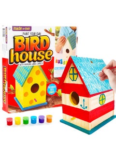 made by me Build And Paint Your Own Wooden Bird House  Diy Birdhouse Making Kit For Ages 5  6  7  8  9  Arts And Crafts Painting Kit For Kids  Great Spring And Summer Craft Activity  Fun Birthday Party Idea  - Image 1