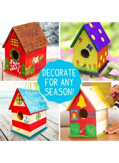 made by me Build And Paint Your Own Wooden Bird House  Diy Birdhouse Making Kit For Ages 5  6  7  8  9  Arts And Crafts Painting Kit For Kids  Great Spring And Summer Craft Activity  Fun Birthday Party Idea  - Image 3