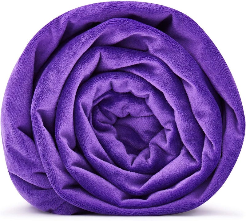 RelaxBlanket Duvet Cover-Weighted Heavy Blanket Home (Purple-Minky, 48''x72'' Duvet Cover) - Image 1