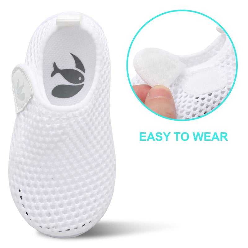 FEETCITY Baby Water Shoes Breathable Mesh Running Sneakers Beach Aqua Socks for Kids Boys Girls 12-18 Months Infant - Image 5