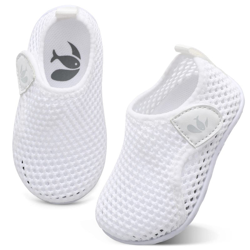 FEETCITY Baby Water Shoes Breathable Mesh Running Sneakers Beach Aqua Socks for Kids Boys Girls 12-18 Months Infant - Image 1