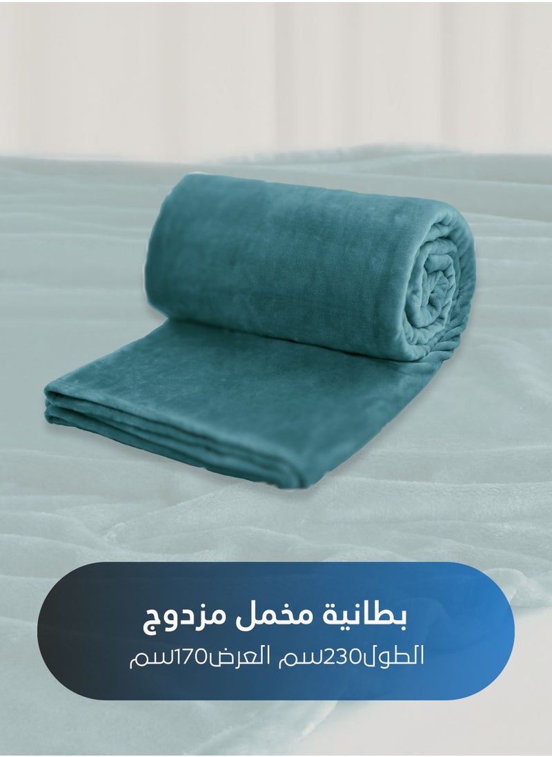 Master Home Textile Lightweight Velvet Blanket, Mora Series, 350GSM, Single Size 230 x 170 cm, Extra Soft All Season Fleece Blanket, Bed And Sofa Blanket  - Image 5