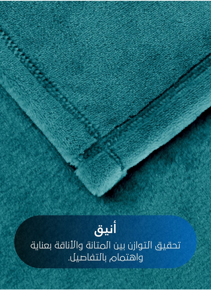 Master Home Textile Lightweight Velvet Blanket, Mora Series, 350GSM, Single Size 230 x 170 cm, Extra Soft All Season Fleece Blanket, Bed And Sofa Blanket  - Image 3