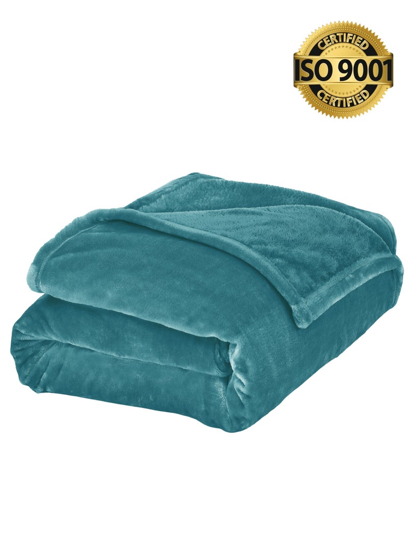 Master Home Textile Lightweight Velvet Blanket, Mora Series, 350GSM, Single Size 230 x 170 cm, Extra Soft All Season Fleece Blanket, Bed And Sofa Blanket  - Image 1
