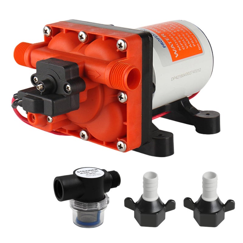 SEAFLO Seaflo 42 Series Diaphragm Pump with Bypass for Reduced Cycling 12V/24V 3.0GPM 55PSI (12 Volts)  - Image 1