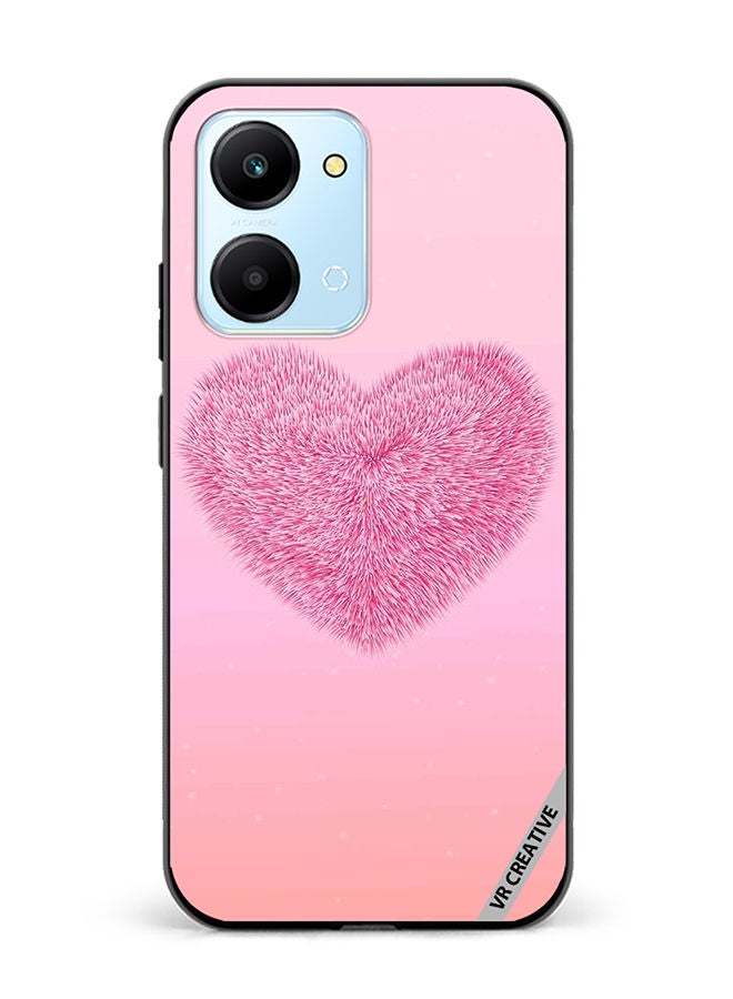 VR CREATIVE Protective Case Cover For Honor Play7T Soft Heart Design Multicolour - Image 1