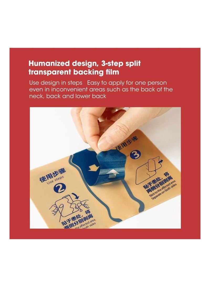 SYOSI Pain Relief Patch, 10 Patches Knee Pain Relief Plaster, 8H Natural Patch Relieve Muscle Joint Neck Knee Pains, Bone Pain Relief Back Pain Patch, Targeted Pain Relief, Strength Heat Patches - Image 3