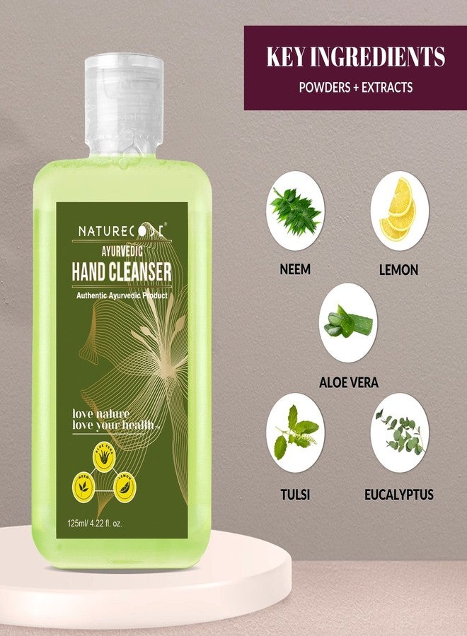 Nature Code NATURECODE Ayurvedic Hand Cleanser for All Skin Types - Kills Germs, Removes Bacteria, Maintains Skin pH - Herbal Formula - 125ml - Image 3