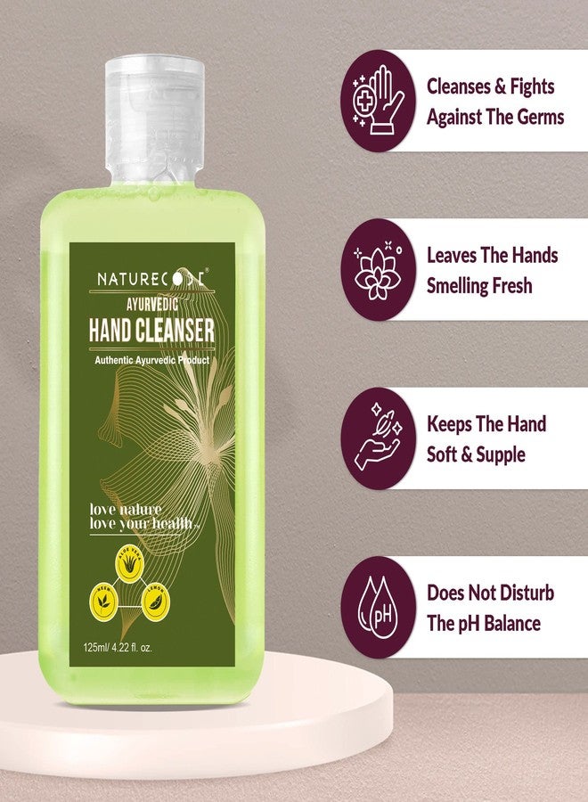 Nature Code NATURECODE Ayurvedic Hand Cleanser for All Skin Types - Kills Germs, Removes Bacteria, Maintains Skin pH - Herbal Formula - 125ml - Image 2