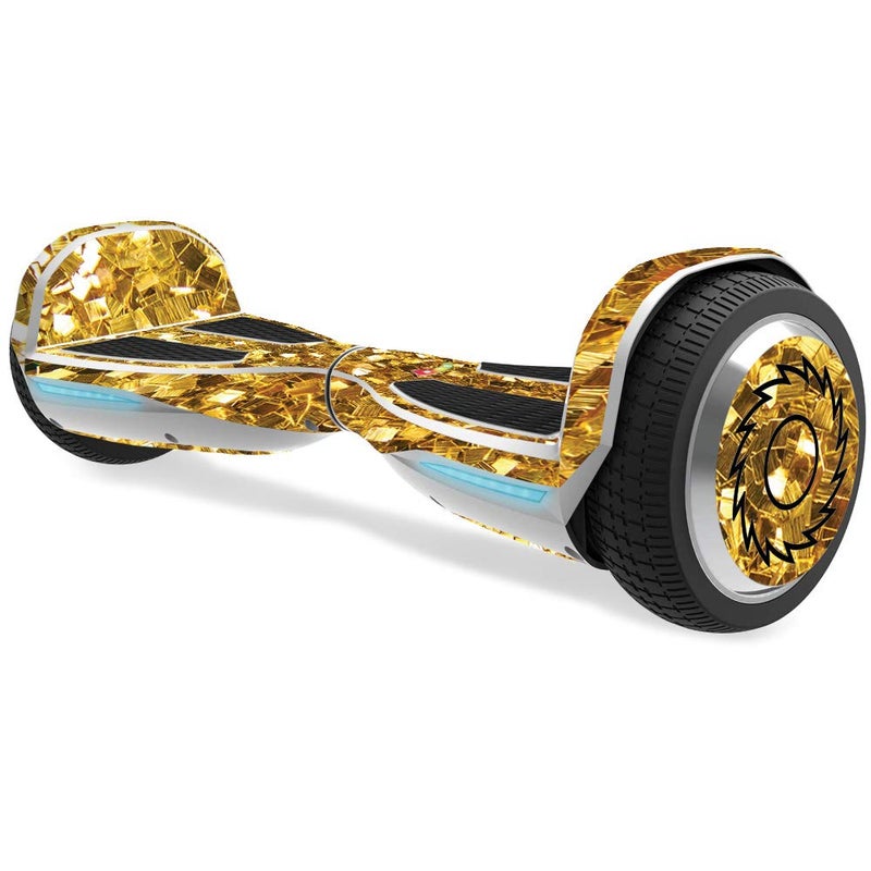 MIGHTY SKINS MightySkins Skin Compatible with Razor Hovertrax 1.5 Hover Board - Gold Chips | Protective, Durable, and Unique Vinyl Decal wrap Cover | Easy to Apply, Remove, and Change Styles | Made in The USA - Image 1
