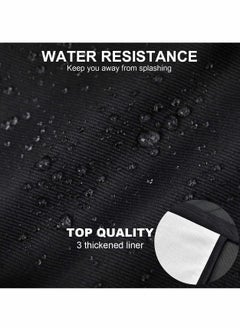 Excefore Women Cute Apron, Ladies Black Aprons With 2 Pockets, Waterproof Kitchen Aprons for Women, Chef Apron for Cooking Baking Gardening, Premium Aprons As Gifts for Mom Wife Girlfriend Grandma-2 Pcs  - Image 3