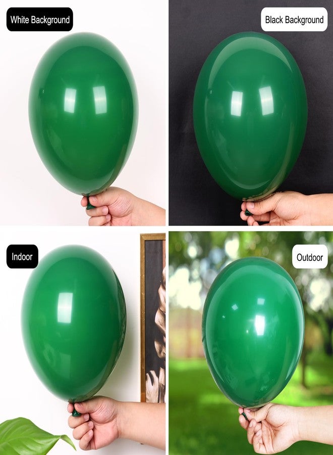 RUBFAC 135pcs Dark Green Balloons Different Sizes 18 12 10 5 Inch for Birthday Party Graduation Anniversary Wedding Decorations - Image 4