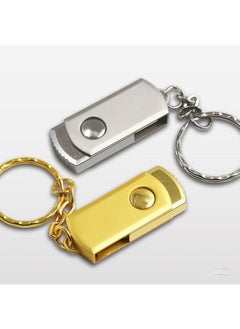 BURAQ MicroDrive 128GB USB 2.0 Creative Personality Metal U Disk with Keychain (Gold)  - Image 3