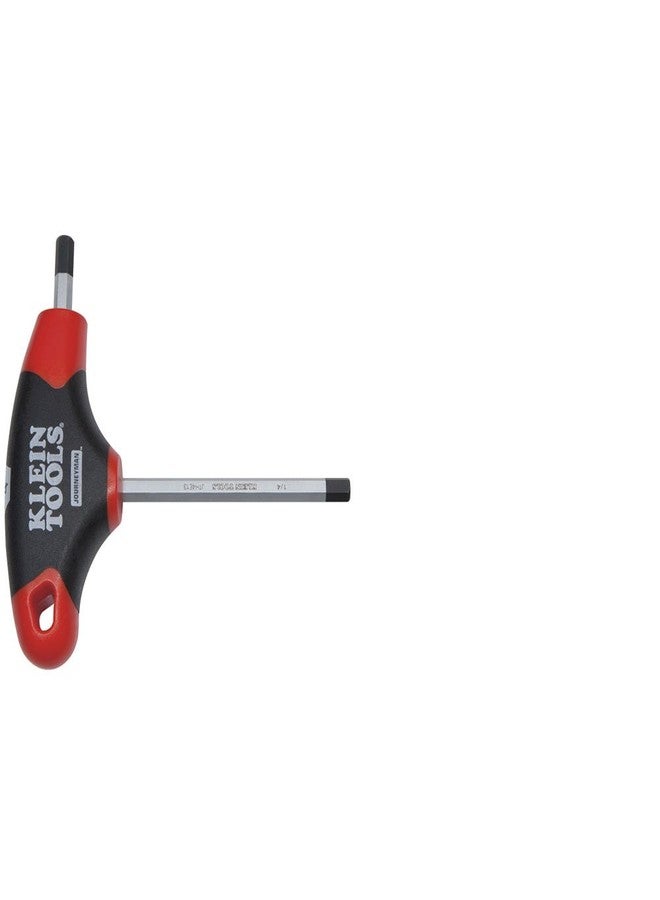 KLEIN TOOLS JTH4E13 1/4-Inch Hex Key with Journeyman T-Handle, 4-Inch - Image 1