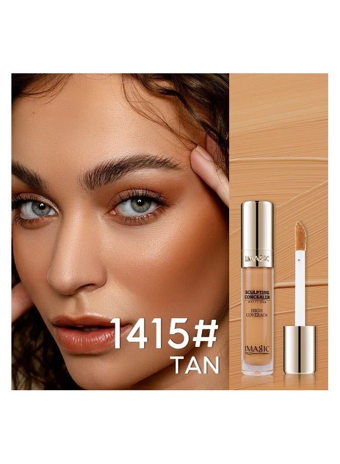 إيماجيك مجموعة خافي العيوب IMAGIC 6 ألوان | خافي عيوب كريمي متعدد الاستخدامات بتغطية كاملة | تحديد وإضاءة وتصحيح للحصول على بشرة خالية من العيوب (TAN) - Image 1