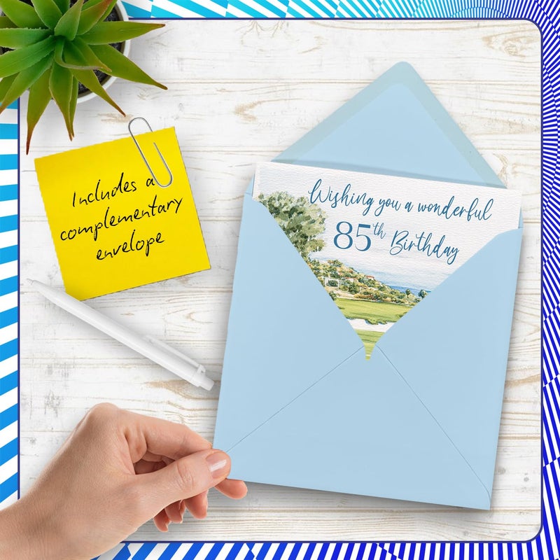 Stuff4 85th Birthday Cards for Men - Golf Celebration - Happy Birthday Card for 85 Year Old Man Husband Step Dad Dad Great Grandpa  5.7 Inch Bday Greeting Cards - Image 5