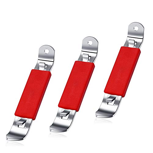 HANCELANT 3 Pieces Magnetic Bottle Openers Can Opener Classic Beer Opener Stainless Steel Small Bottle Opener Can Tapper with Magnet for Camping and Traveling HANCELANT 