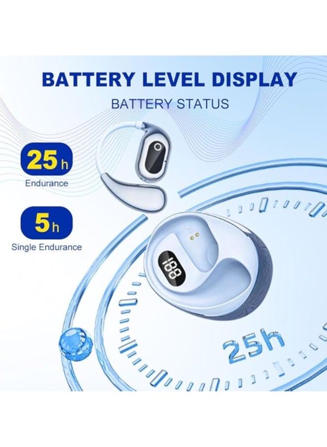 في الوقت الحقيقي منظمة العفو الدولية سماعات 144 لغة الترجمة اللاسلكية بلوتوث ، تصميم الأذن المفتوحة ، 25 ساعة وقت التشغيل ، مع السفر / الأعمال / تعلم التطبيق ، متوافقة مع دائرة الرقابة الداخلية والروبوت -- أسود - Image 5