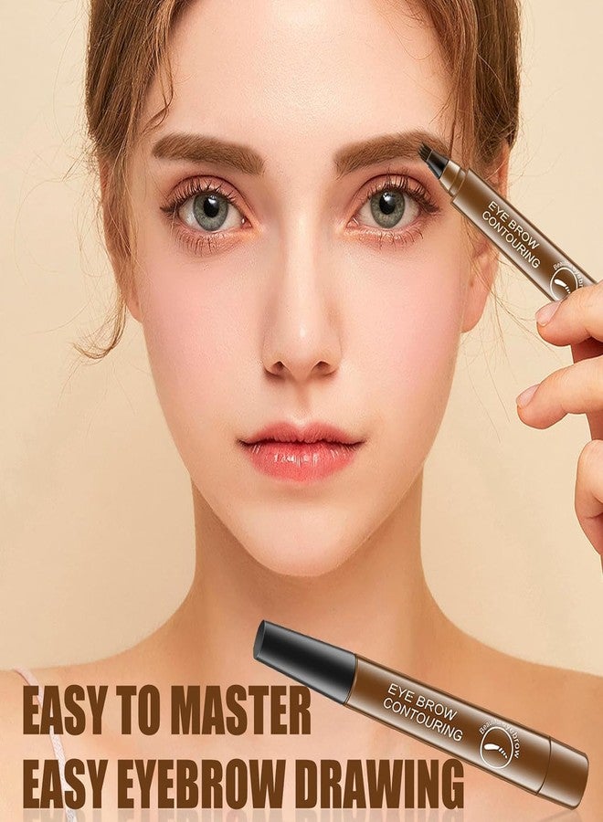 CALIST Microblading Eyebrow Pen, Waterproof, Smudge-Proof, 4-Point Micro-Fork Tip, Long-Lasting, Natural Look - Image 2