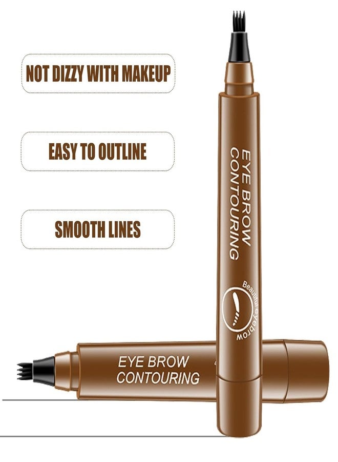 CALIST Microblading Eyebrow Pen, Waterproof, Smudge-Proof, 4-Point Micro-Fork Tip, Long-Lasting, Natural Look - Image 3