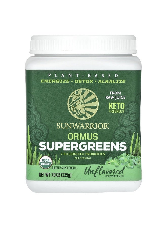 Sunwarrior, Ormus Supergreens, Unflavored , 7.9 oz (225 g)