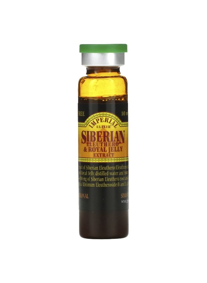 Imperial Elixir - Imperial Elixir, Siberian Eleuthero & Royal Jelly Extract, Alcohol Free, 4,000 mg, 10 Bottles, 0.34 fl oz (10 ml) Each - Image 1