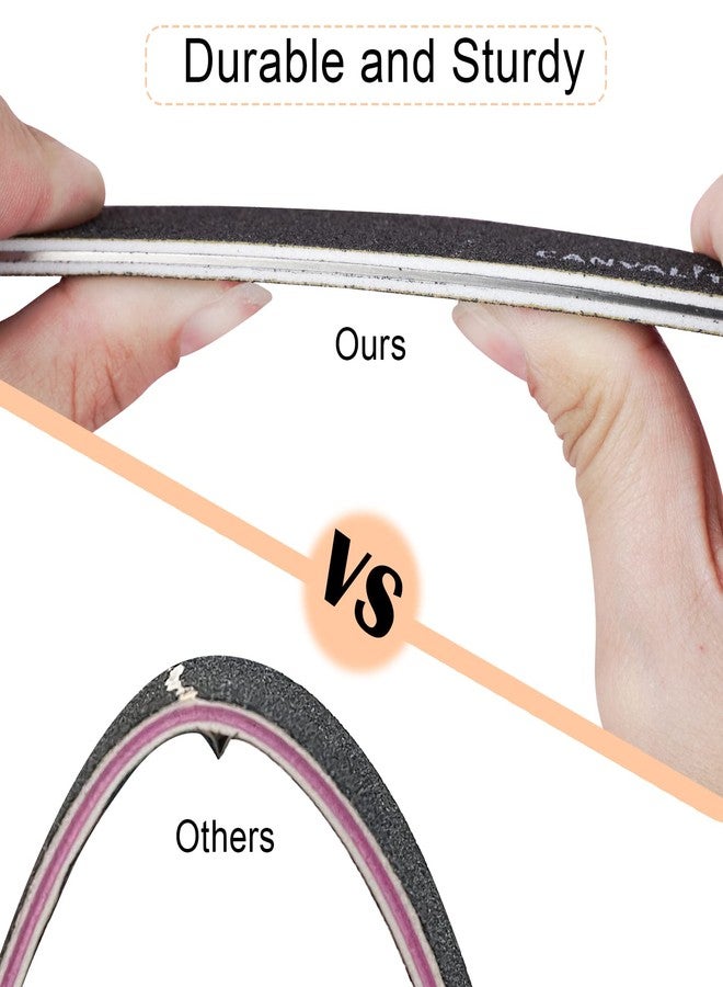 Canvalite 40 PCS Nail File Reusable Peel and Stick Nail Files Replaceable Emery Boards Nail File for Acrylic Nails Professional 80 Grit Fingernail Files for DIY Salon Use - Image 5