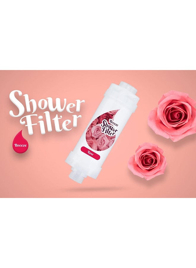 Home Pro - Home Pro Breeze Shower Filter with Vitamin C, Helps Dry Skin And Hair Loss, with Rose Scent | Fragrance - Image 1
